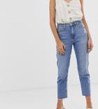 River Island Straight Leg Jeans In Mid Wash