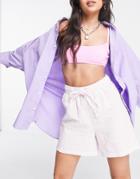 Only Short In Pink Gingham - Part Of A Set