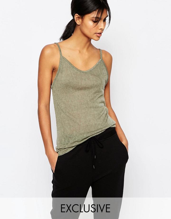 Nocozo Khaki Cami Tank - Khaki