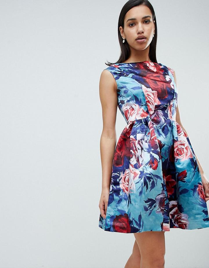 Closet London Floral Prom Dress-multi
