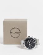 Bellfield Dial Watch With Silver Strap