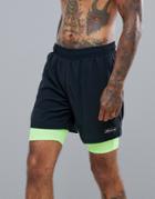 Ellesse Sports Seconda Layered Short In Black - Black