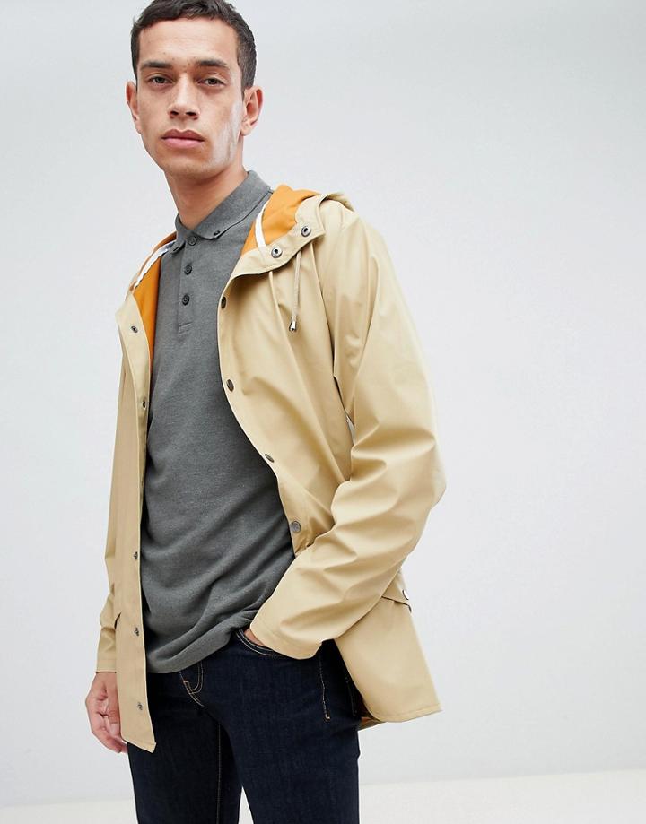 Rains 1201 Jacket In Desert - Tan