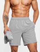 Asos 4505 Icon Training Short With Quick Dry In Gray