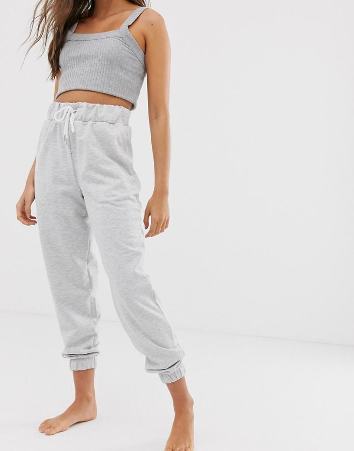 Asos Design Lounge Brushed Gray Jogger
