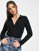Cotton: On Button Through Cropped Cardi In Black