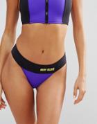 Body Glove Purple High Leg Neoprene Bikini Bottom - Purple