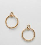 Regal Rose Oria Gold Plated Interlinking Hoop Earrings - Gold