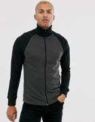 G-star Beraw Jirgi Zip Through Chest Logo Sweat In Black