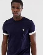 Le Breve Double Layer T-shirt-navy