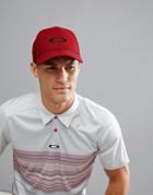 Oakley Golf Ellipse Logo Baseball Cap In Dark Red - Red