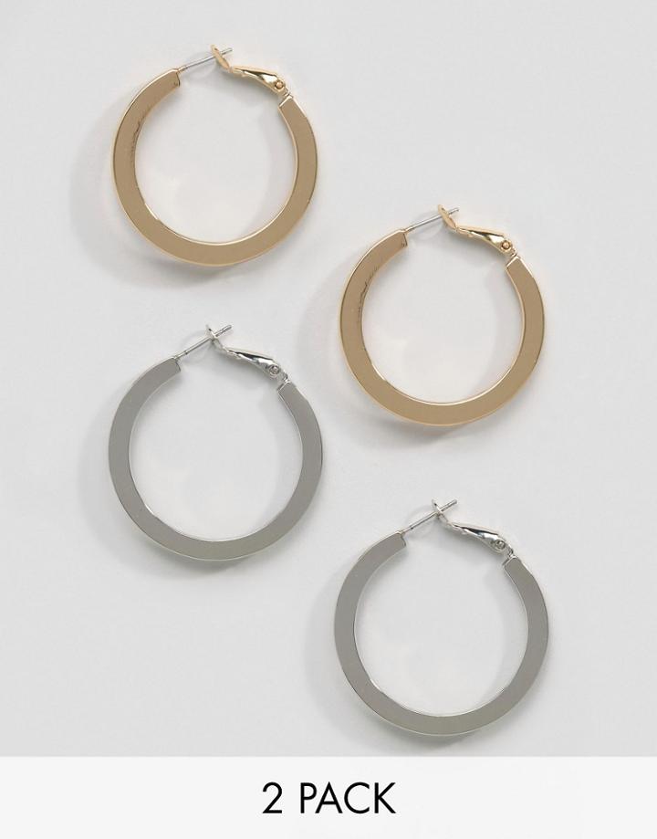 Cara Ny 2 Hoop Earring Set - Multi