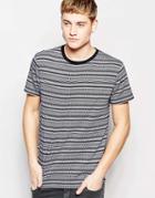 Bellfield T-shirt With All Over Geo-tribal Print - White