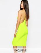 Club L Midi Dress With Star Cami Cross Back Strap - Lollipop