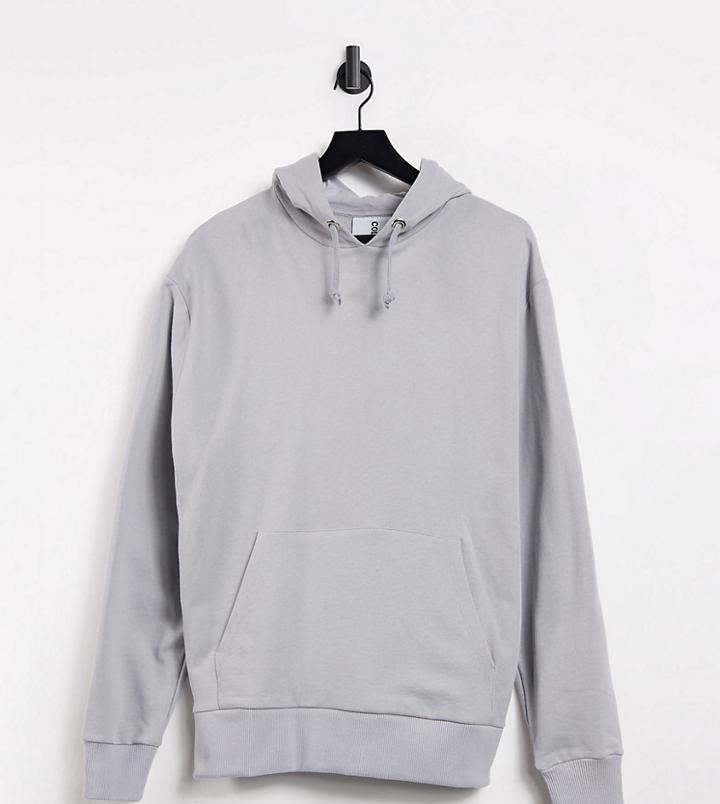 Collusion Unisex Hoodie In Gray-grey