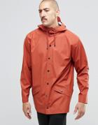 Rains Waterproof Short Jacket - Orange