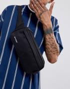 Spiral Crossbody Fanny Pack In Black - Black
