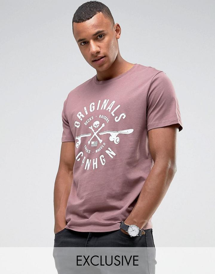 Jack & Jones Originals T-shirt With Skate Graphic - Red