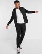 Boss Athleisure Saggy X Zip Through Hoodie In Black