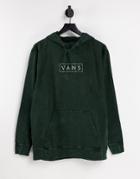 Vans Easy Wash Hoodie In Washed Green-black