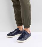 Adidas Originals Navy Leather Decon Stan Smith Sneakers - Black