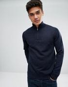 Abercrombie & Fitch Shawl Knit Sweater In Navy - Navy