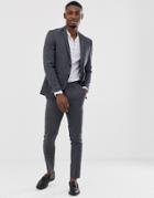 Jack & Jones Premium Super Slim Fit Stretch Suit Jacket In Gray