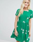 Little White Lies Daisy Age Skater Dress - Green