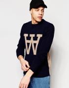Wood Wood Yale Sweater - Navy