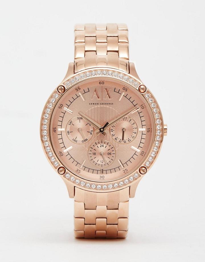 Armani Exchange Rose Gold Capistrano Watch - Rose Gold