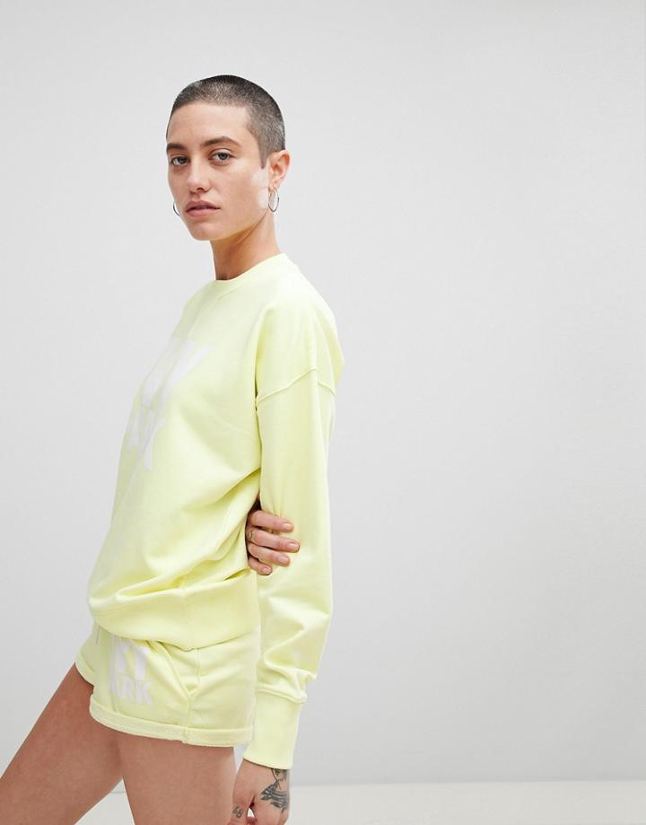 Ivy Park Logo Sweatshirt In Yellow - Yellow