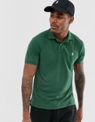 Polo Ralph Lauren Player Logo Recycled Pique Polo In Dark Green