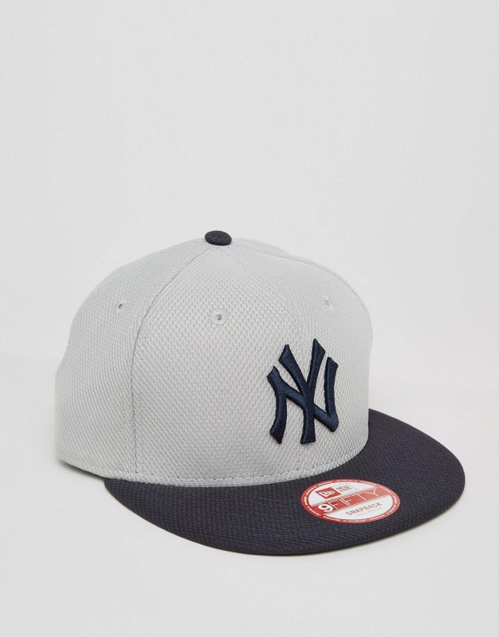 New Era 9 Fifty Snapback Cap Diamond Era Ny Yankees - Gray