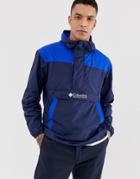 Columbia Challenger Mesh Lined Windbreaker In Navy - Navy