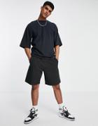 Only & Sons Cotton Oversized Half Sleeve T-shirt In Navy - Navy