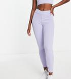 Vai21 V Shape Waist Leggings In Lilac - Part Of A Set-purple