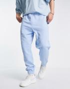 Asos Design Oversized Sweatpants In Pastel Blue