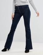 G-star Lynn Zip High Waisted Loxton Superstretch Flared Jeans - Navy