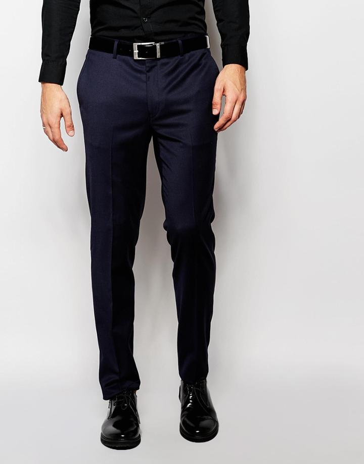 Asos Skinny Tuxedo Pants - Navy