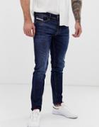 Diesel Thommer Stretch Slim Fit Jeans In 082ay Dark Wash - Blue