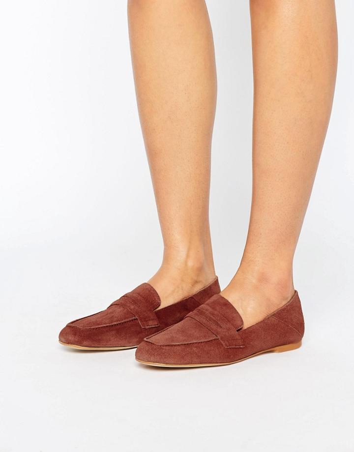 Vero Moda Leather Soft Loafer - Tan