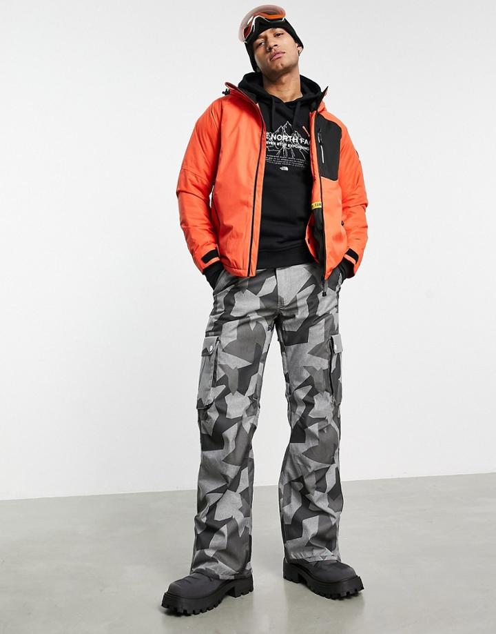 Surfanic Origin Ripstop Performance Ski Jacket In Orange