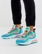 Nike Psychedelic Air Max 270 React Sneakers-green