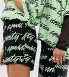 Asos Design X Glaad & Unisex Short Two-piece In Unity Print-black