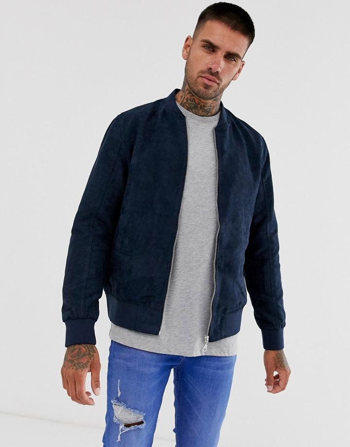 Jack & Jones Bomber Jacket-navy