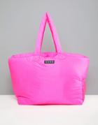 Asos 4505 Puffer Shopper - Pink