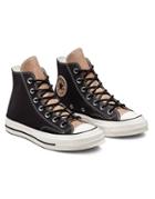 Converse Chuck 70 Hi Glitter Sneakers In Black/gold