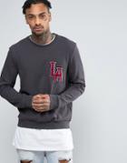 Yourturn Sweatshirt With L.a. Patch - Gray