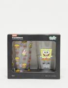 Typo X Spongebob Squarepants Pack Of 2 Pint Glasses-multi