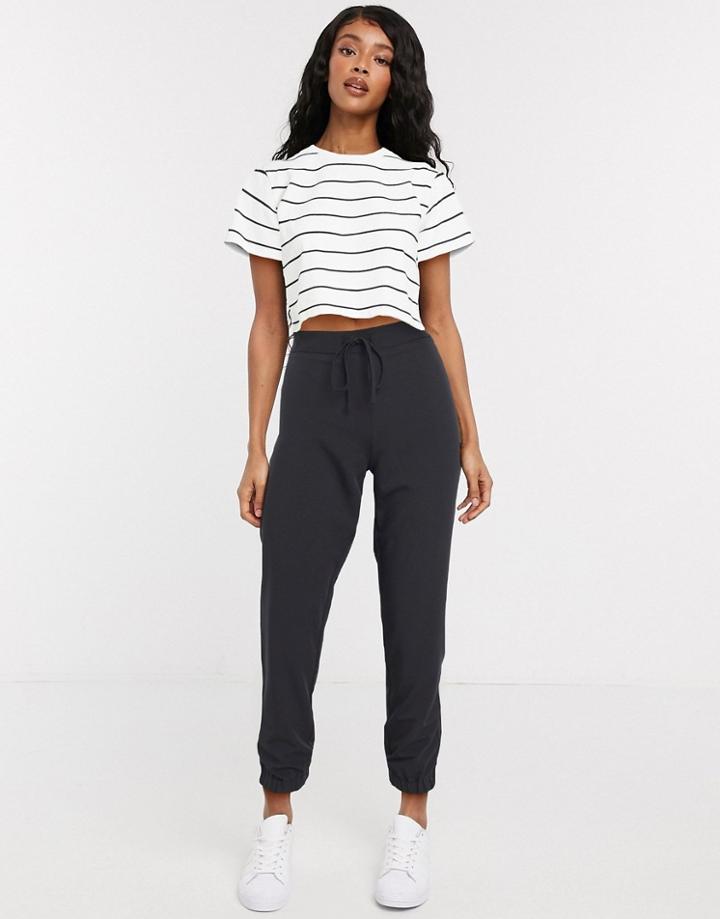 Asos Design Woven Jogger In Black